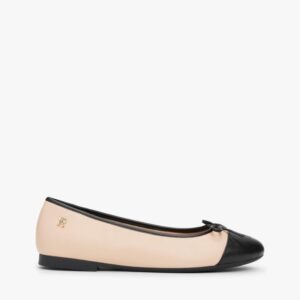TOE CAP LEATHER BALLERINA