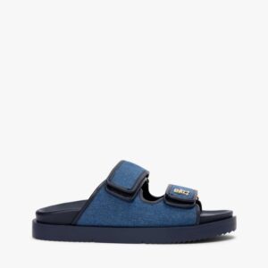 DOUBLE STRAP DENIM SANDAL