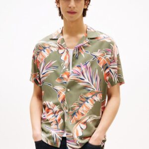 LIGHTWEIGHT LEAF AOP SS SHIRT
