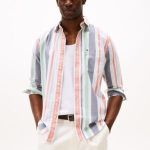 LT OXFD REGATTA STRIPE RLX SH