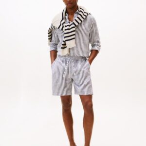 MERCER 7  LINEN STRIPE SHORT