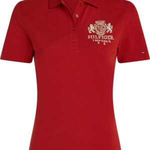 SLIM VARSITY CREST POLO SS